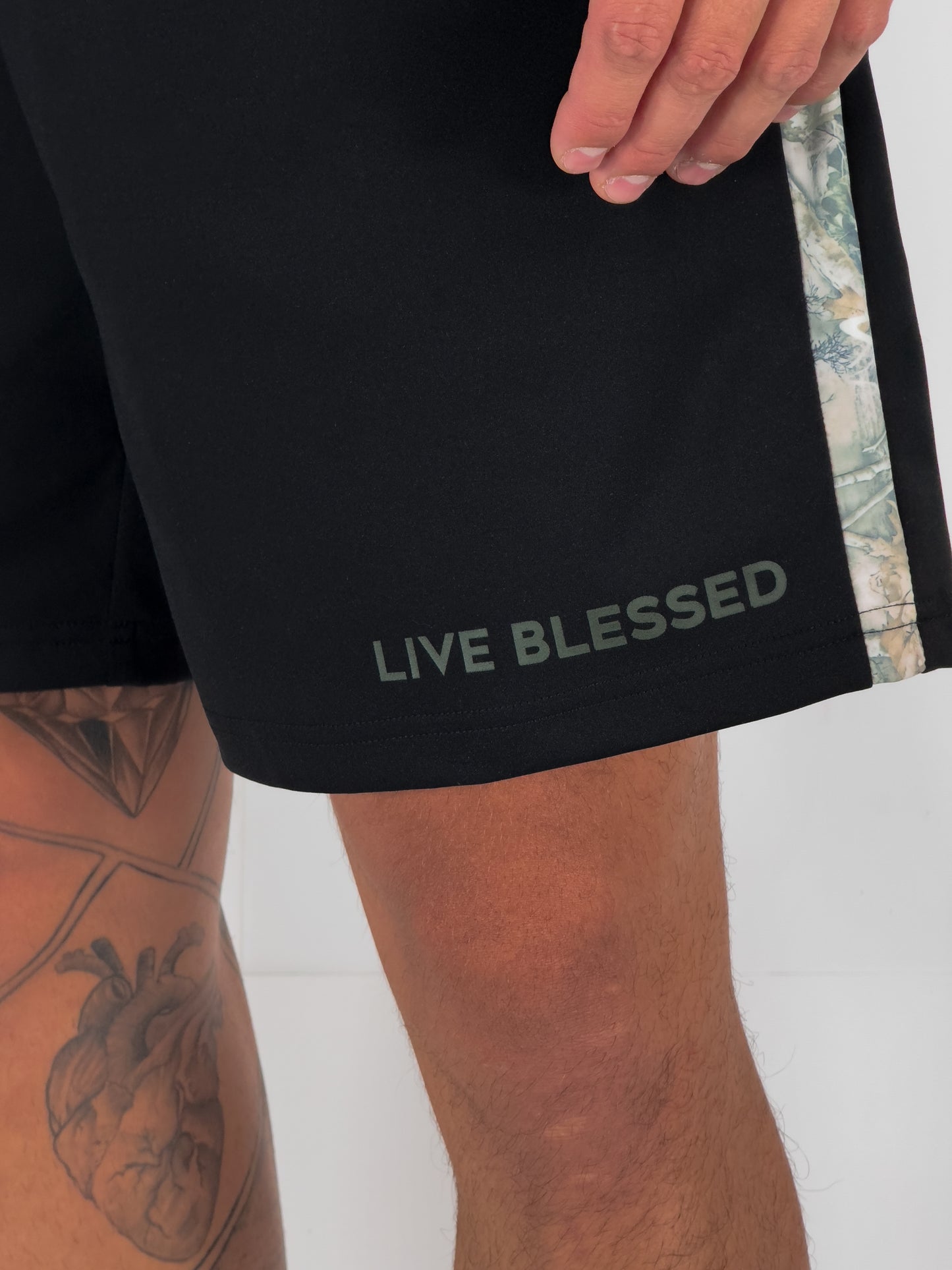 (Pre-Order 4 Weeks) Resilient Camo Striped Shorts