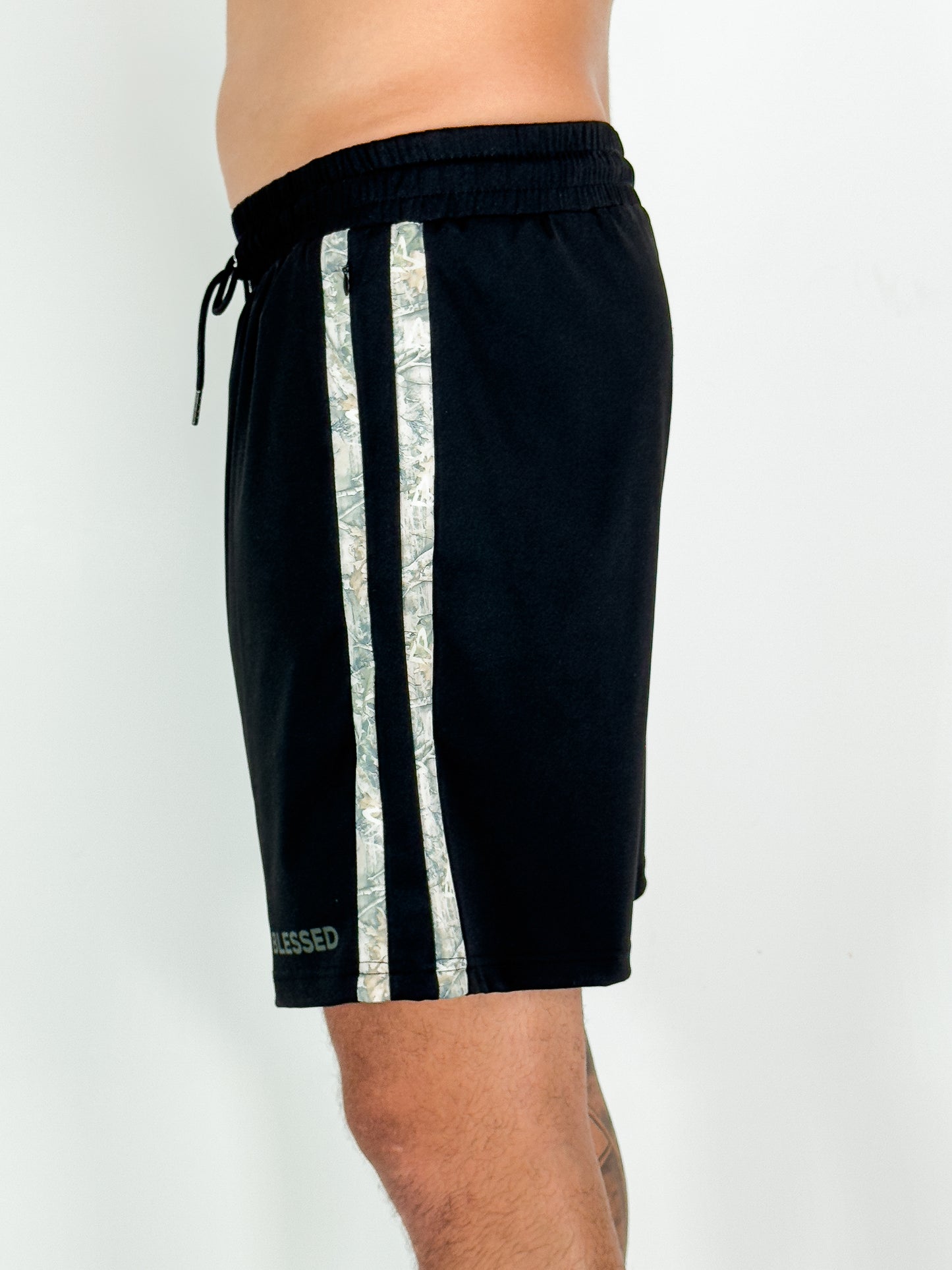 (Pre-Order 4 Weeks) Resilient Camo Striped Shorts