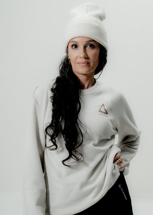 Be The Light Crewneck Sweatshirt - Heather Dust
