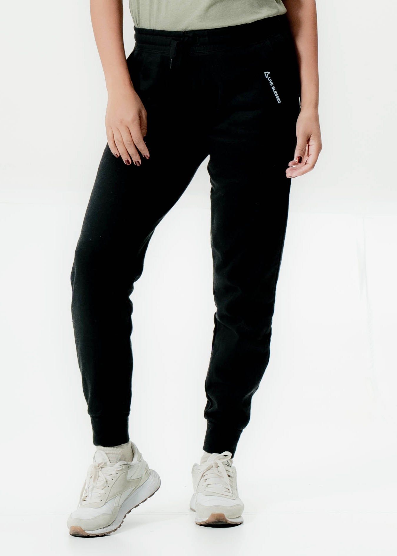 Initial Sweat Pants - Black