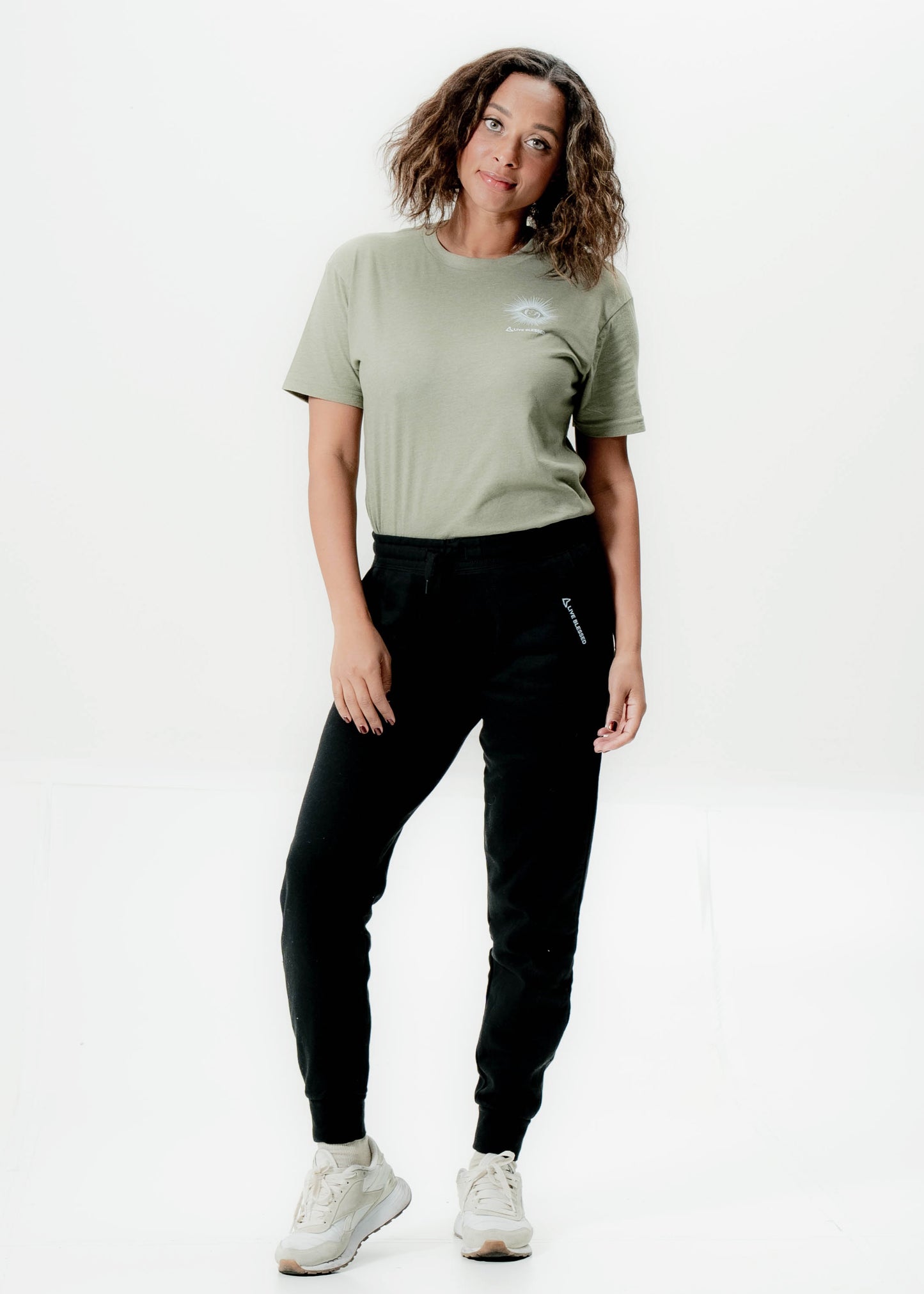 Initial Sweat Pants - Black