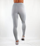 Fitted Dual Pocket Leggings - Light Gray