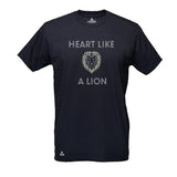 HEART LIKE A LION TEE - BLACK