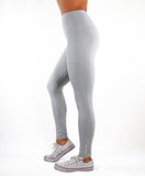 Fitted Dual Pocket Leggings - Light Gray