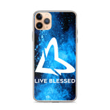 Blue Burst iPhone Case