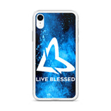 Blue Burst iPhone Case